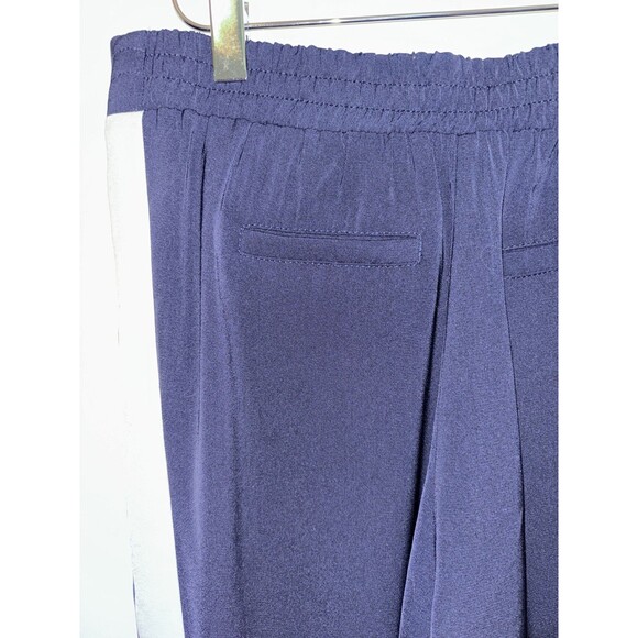 Fourteenth Place Womens Pants Small Blue With White Stripe Pants Cropped - Picture 2 of 7